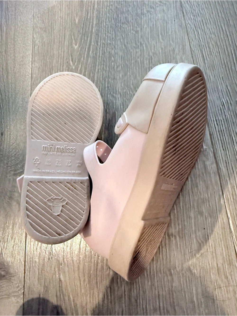 Girls' Pink Bear Mary Jane Shoes mini melissa